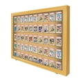 thumbnail image 1 of PENNZONI Baseball Card Display Case, 50 Graded Cards Acrylic Frame, Golden Oak, 1 of 11