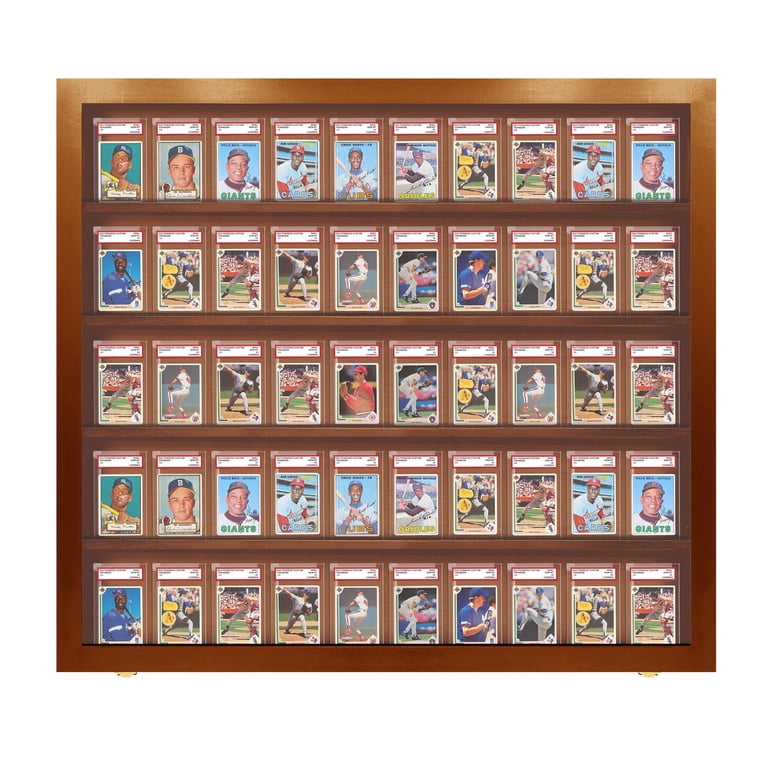 graded card picture frame Sports Card Frame for (2) PSA Graded Cards & Opening for a PSA/DNA Slabbed  3 x 5 Autograph
