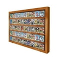 thumbnail image 1 of PENNZONI Baseball Card Display Case, 50 Ungraded Cards Acrylic Frame, Walnut, 1 of 11