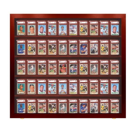 PENNZONI Baseball Cards Display 50 PSA Graded (Cherry)