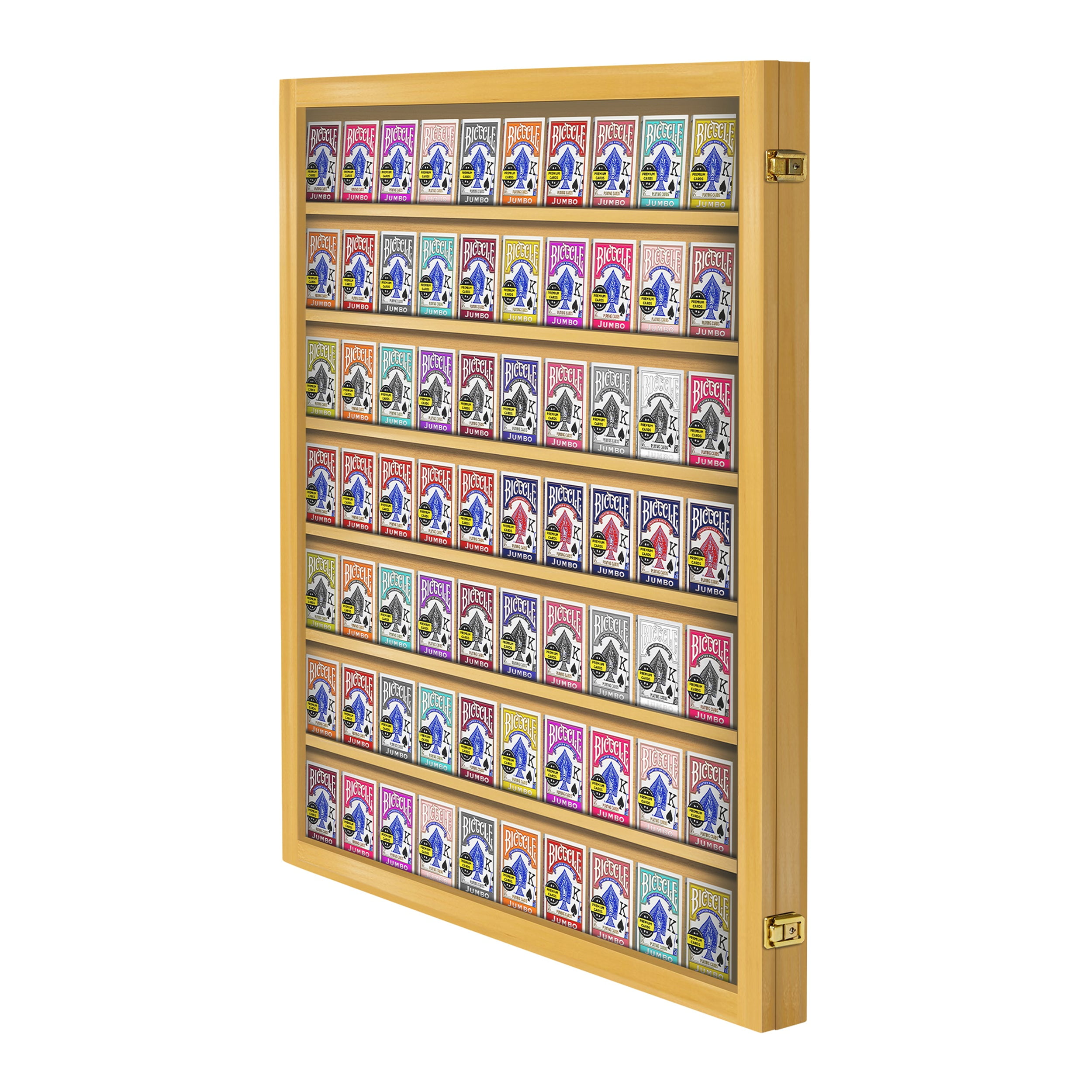 PENNZONI Card Deck Display Case, Holds 70 Playing Cards, Clear Acrylic