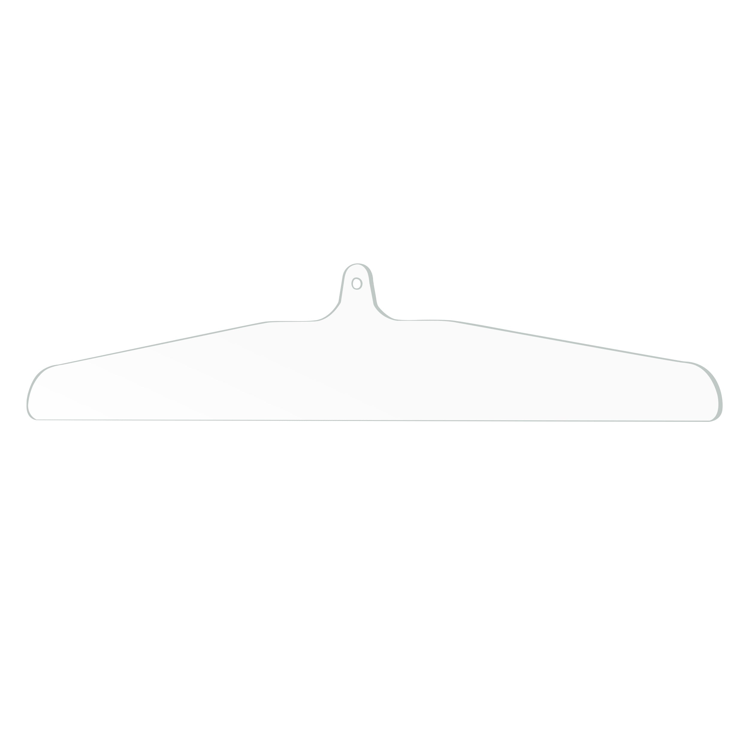PENNZONI Clear Acrylic Hanger, Jersey Display Hanger