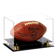 thumbnail image 1 of PENNZONI Football Helmet Display Case w/ Black Acrylic Base & Gold Risers, Clear Back, 1 of 9