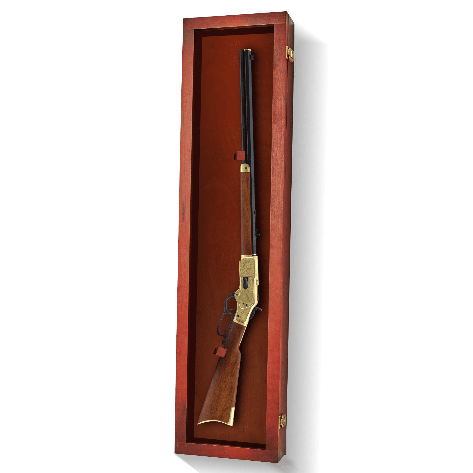 PENNZONI Gun Display Case for Rifles & Shotgun w/ Wood Frame & Acrylic ...