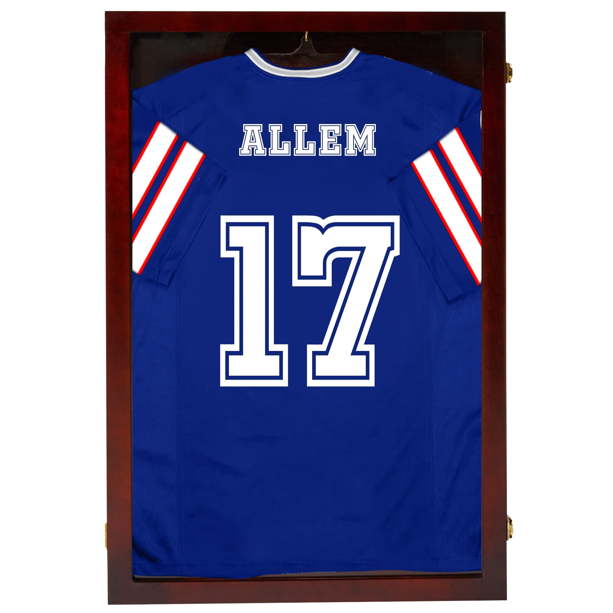 PENNZONI Jersey Frame Display Case, Acrylic Sports Jersey Frame Shadow box w/ Lock,Large Size