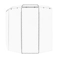 thumbnail image 1 of PENNZONI Sinlge Panel Acrylic Drum Shield w/ Deflectors & Living Hinges, 4ft Drum Screen, 1 of 13