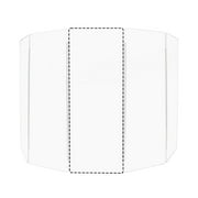 PENNZONI Sinlge Panel Acrylic Drum Shield w/ Living Hinges, 5.5ft Drum Screen