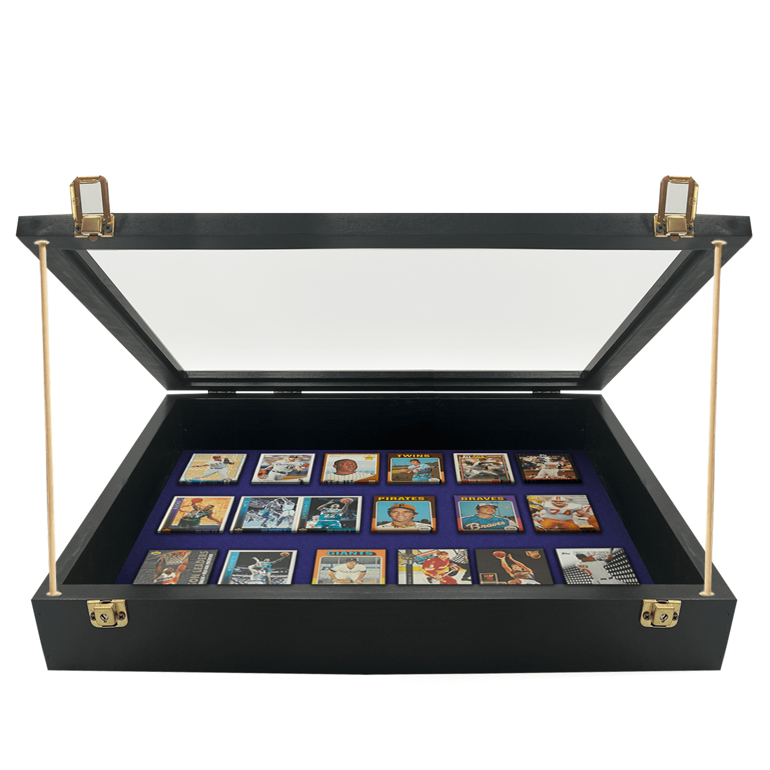 PENNZONI Small Tabletop Trade Show Display Case w/ Wooden Dowels