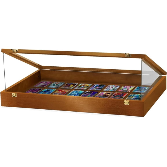 Trade Show Display Case Portable (Walnut) - Acrylic Sides