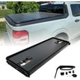 PENSUN 4.5FT Hard TriFold Pickup Truck Bed Tonneau Cover with LED