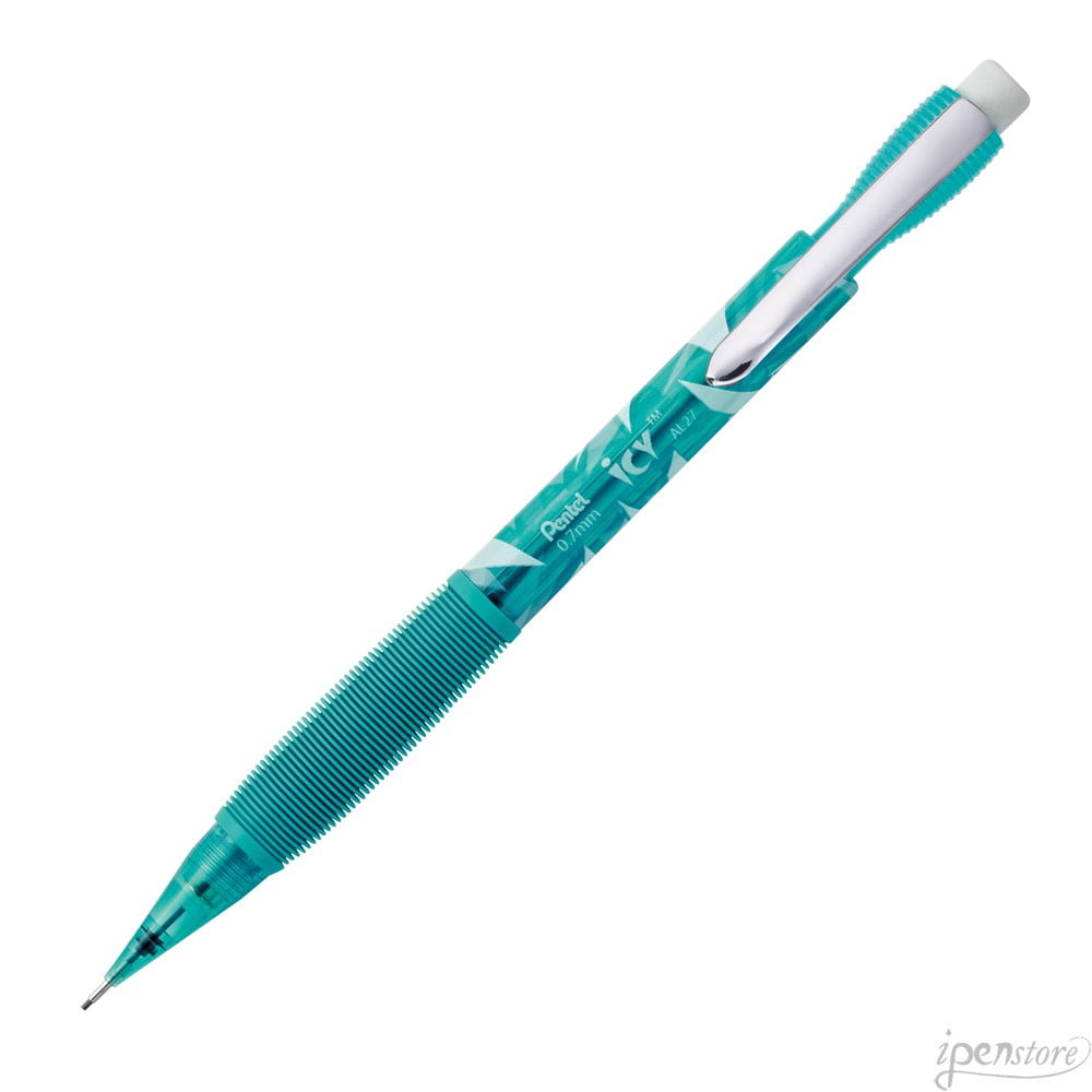 Pentel Icy Mechanical Pencils - 0.9mm Bold, 12-Pack, Cool Blue Barrel For School & Drawing