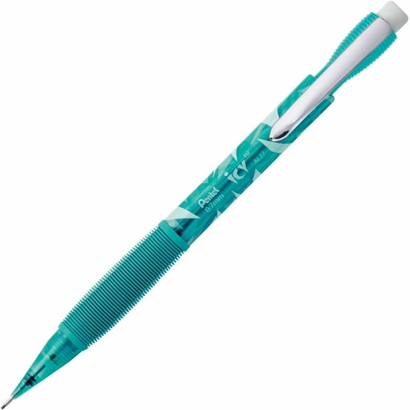 Pentel Icy Mechanical Pencil (0.7mm), Tinted Teal Blue Barrel