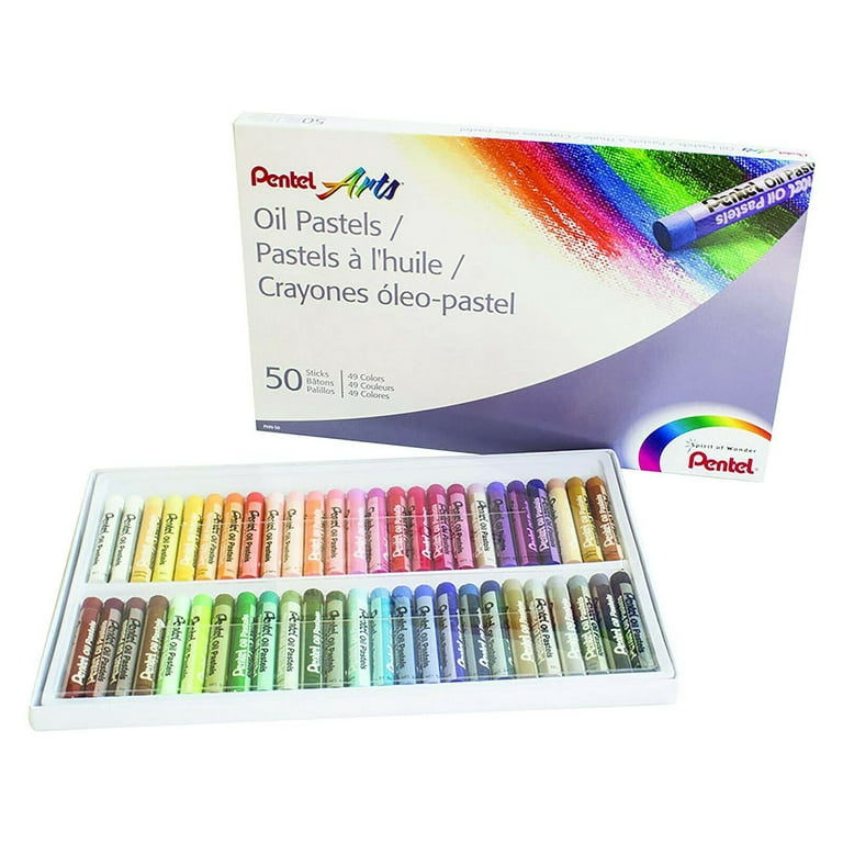 Set of 4 used Oil pastel and chalk pastel Pentel and more