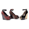 thumbnail image 1 of PENTHOUSE PH475-ROCKY Women Open Toe 4.5" High Cork Wedge Heel Ankle Wrap Pump, 1 of 1