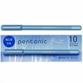 thumbnail image 1 of PENTONIC Gel Pen, Stick, Fine 0.7 mm, Blue Ink, Frosted Blue Barrel, 10/Pack | Bundle of 10, 1 of 7