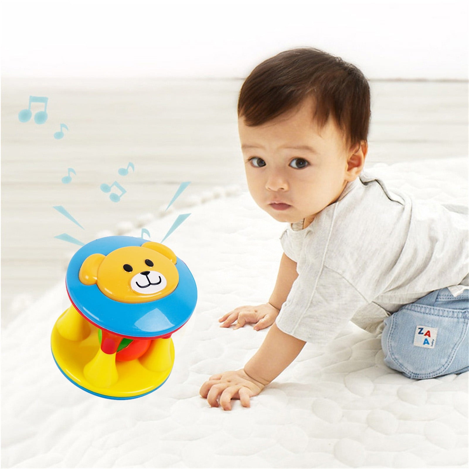 FAMTKT Baby Rattle Toy, Sensory Hand Bell, Teether, Newborn Christmas Gift,  14x11x3cm - Walmart.com, image size:1600x1600