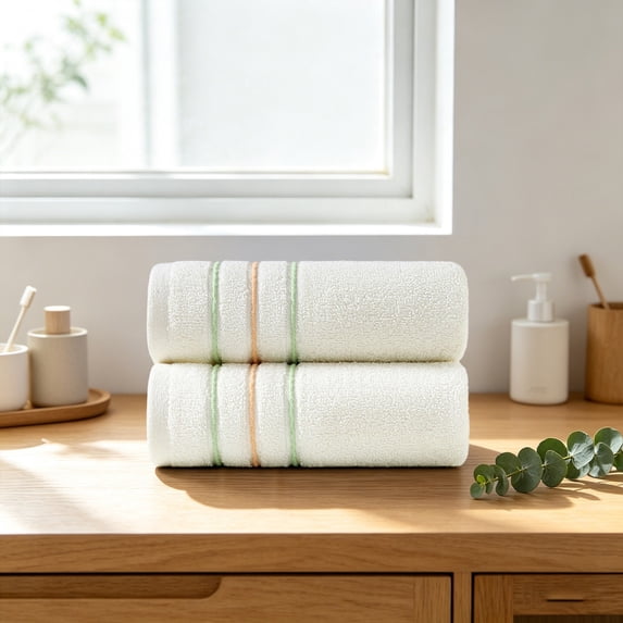 PEONAVET Bath Towels 100% Cotton, Soft Highly Absorbent Quickly Dry ...