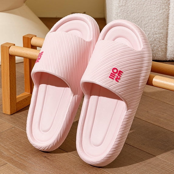 PEONAVET Bathroom Shower Shoes Women's Spring/Summer Fashionable Casual Non Odor Home Outdoor Wear High-End Bathroom Slippers