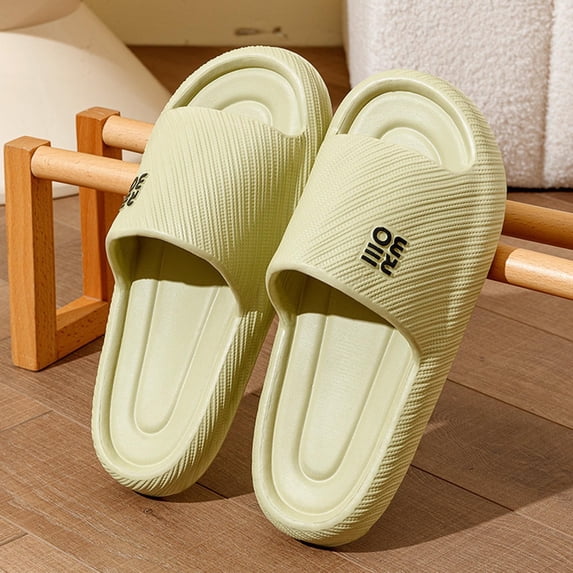 PEONAVET Bathroom Shower Shoes Women's Spring/Summer Fashionable Casual Non Odor Home Outdoor Wear High-End Bathroom Slippers