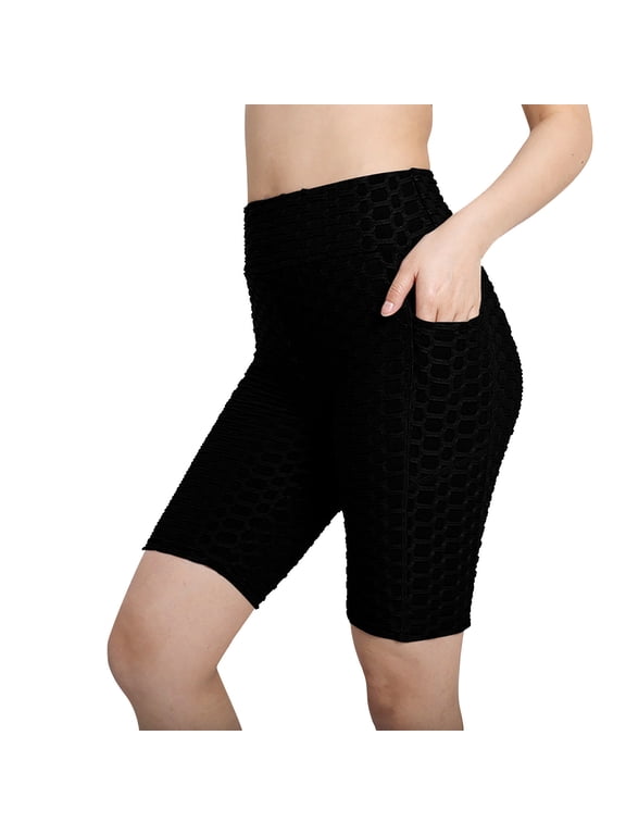 Biker Yoga Shorts with Pockets for Women, High Waisted Athletic Running Workout GShorts Tummy and Control 8" - Summer's Top Trends