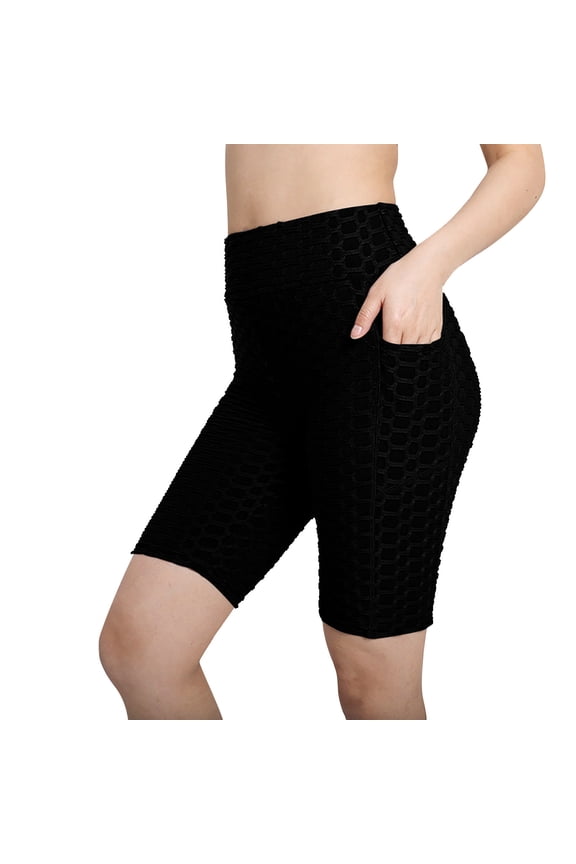 Black Bikers Shorts for women – 8" Compression High Waisted Tummy and Control for GRunning Workout Athletic Yoga Shorts - Summer's Top Trends