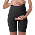 thumbnail image 1 of PEONAVET Black Women's Maternity Shorts Biker Yoga Shorts Over The Belly Bump Summer Workout Running Active Athletic Pregnancy Short Pants with Pockets 5"/8" with Pockets - Summer's Top Trends, 1 of 5