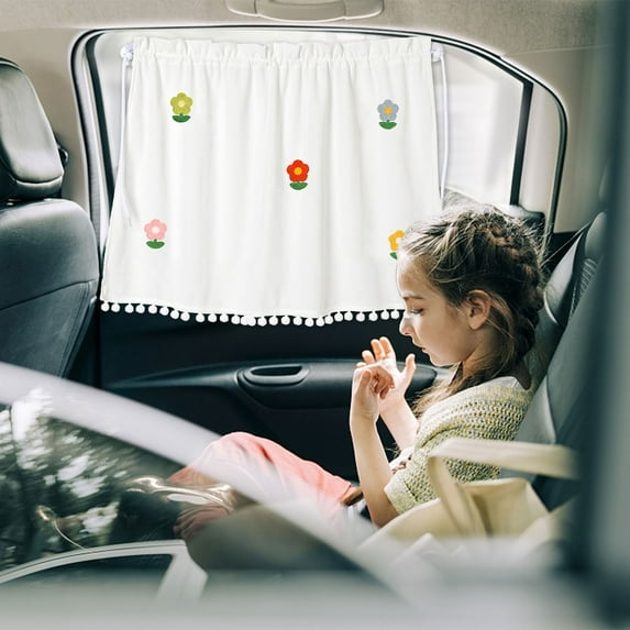 PEONAVET Car Window Curtain, Sun Shade Blackouts Window for Car Side Window, Car Essentials for Women Interior