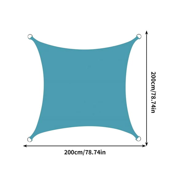 PEONAVET Clerance Under $1 Outdoor Sun Shade, 78.7×78.7" Rectangles Sun Shade Sail for Outdoor, UV Block Sun Protection Triangular Shade for Swimming Pool Camping Backyard Patio