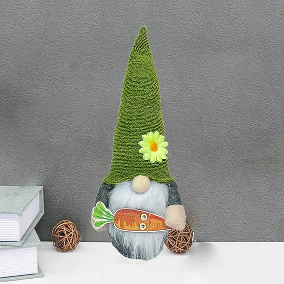 PEONAVET Easter Gnomes Decorations, 1 Pcs Plush Easter Bunny Swedish Stuffed Doll Rabbit Gifts Cute Easter Faceless Dwarf Bunny Household Ornaments, Home Decor
