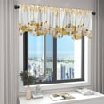 thumbnail image 1 of PEONAVET Fall Curtain Valance for Windows, Thanksgiving Pumpkin Maple Leaves Window Valance, Short Curtains Fall Decor for Kitchen/Living Room/Bedroom Big Summer Saving!, 1 of 4