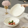 thumbnail image 1 of PEONAVET Fruit Bowel for Kitchen Counter, Large Decorative Bowl for Fruit Vegerable Holder Coloful Plastic Modern Fruit Bowl for Home Kitchen Decor(White), 1 of 6