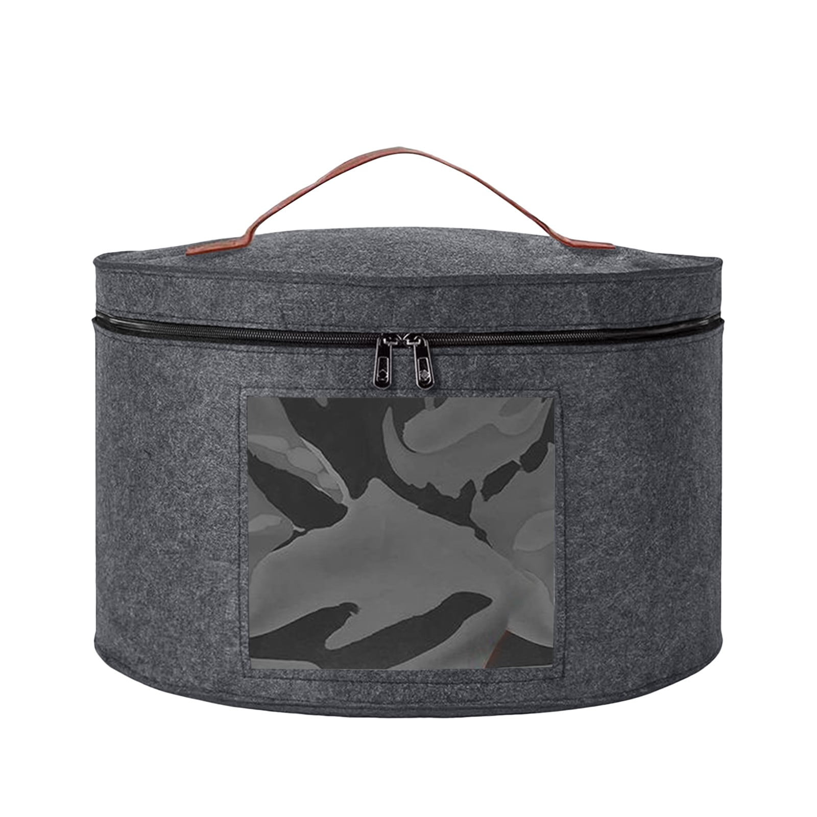 PEONAVET Hat Boxes for Women Men，Large Round Storage Box with Lid for ...