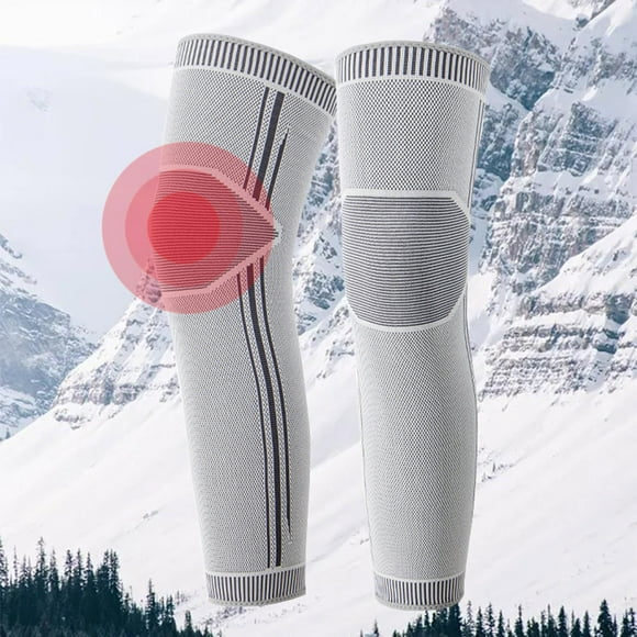 PEONAVET Heated Socks for Men Women Graphene Winter Warm Wormwood Thermal Leg Warmer Cycling Skiing Arthritis Pain Relief Knee Pads Sock Cover for Winter Cold Weather