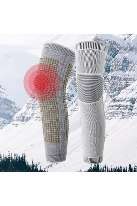 Heated Socks for Men Women Graphene Winter Warm Wormwood Thermal Leg Warmer Cycling Skiing Arthritis Pain Relief Knee Pads Sock Cover for Winter Cold Weather