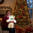thumbnail image 1 of PEONAVET Light up Teddy Bear, 17.7" Soft Plush LED Stuffed Bear, Adorable Glowing Bear Plush Toy Gifts for Kids Mom Girls Birthday Christmas, 1 of 7
