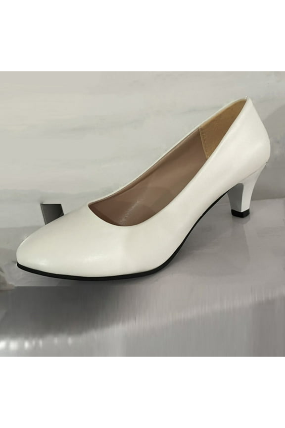 Low Heel Dress Shoes for Women, Closed Toe Pumps Shoes for Women Comfy Dressy Heels