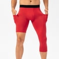 thumbnail image 1 of PEONAVET Men's Active Yoga Leggings Pants Compression Running Dance Tights Pants with Pockets Cycling Athletic Workout Basketball Sports Leg 5" 7"Pants with Pockets - Summer's Top Trends, 1 of 9