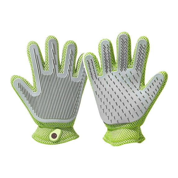 PEONAVET Pet Hair Remover Gloves, Cats Grooming Glove Brush Deshedding Glove, Massage Mitt for Dogs & Catss with Long & Short Fur-1 Pack