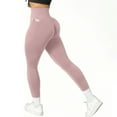 thumbnail image 1 of PEONAVET Pinks Leggings for Women Butt Lift High Waisted Tummy and Control No Soft Yoga Pants Workout Athletic Running Seamless Leggings - Summer's Top Trends, 1 of 2