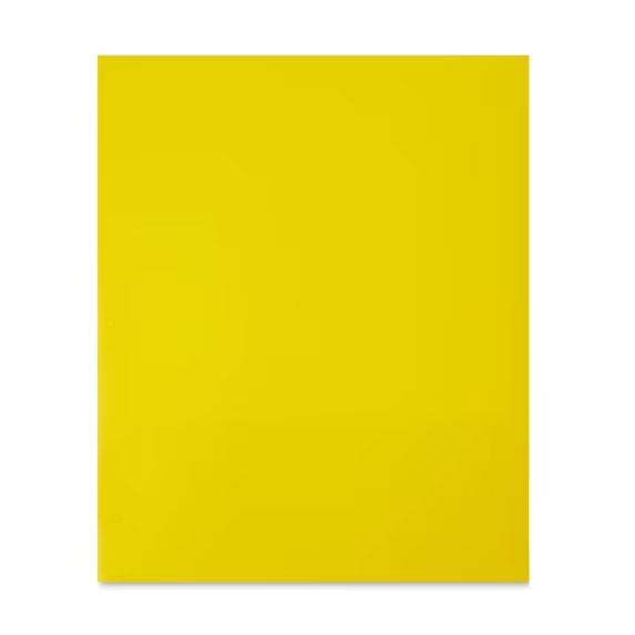 PEONAVET Pocket Folder Letter Size, Heavy Duty 3 Ring 2-Pocket Folders for Letter Size Paper, Colorful Plastic File Holder for Home Office School(Yellow)
