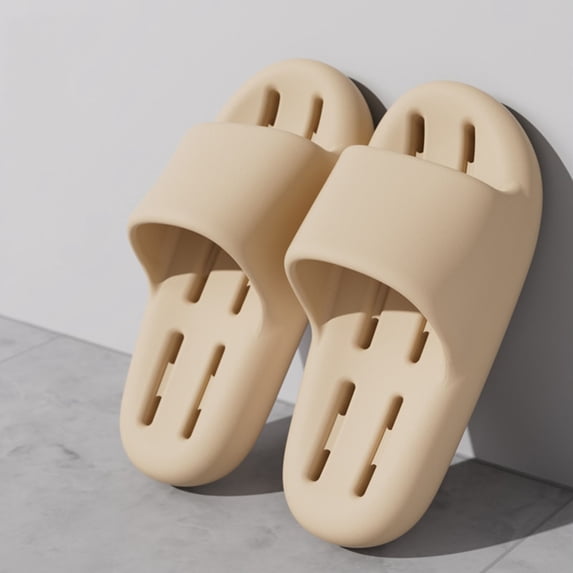 PEONAVET Show Shoes with Hole, uick Dry Non-Slip Bathroom Slippers for Women Men, Soft Lightwight Shower Slides for Home Dorm Beach