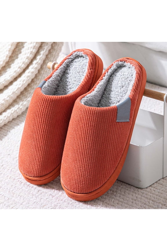 PEONAVET Slippers for Women Men Soft Foam House Slippers Season Indoor Home Bag and Couple Warm Shoes