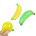thumbnail image 1 of PEONAVET Slow Rising Fruit Squishes Toy, Handmade Banana Squishes Stress Relief Toy, Soft Fruit Squeeze Toys for Party Favors(Rondom Color), 1 of 7