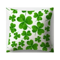 PEONAVET St Patricks Day Decorations Pillow Covers 18x18 Set of Green Plaid Throw Pillow Covers Irish Cushion Case Outdoor Decorative Throw Pillows for Couch Sofa Home Decor