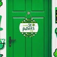 thumbnail image 1 of PEONAVET St Patricks Day Sign, Wooden Shamrock Hanging Sign Green Irish Welcome Sign for Home Wall Decor, 1 of 6