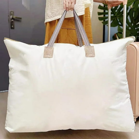 PEONAVET Storage Bags, Portable Quilt Storage Bag with Handles, College Carrying Bag Or Bedding Comforters, Blanket, Clothes