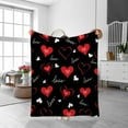thumbnail image 1 of PEONAVET Throw Blanket for Women Valentines Heart Blanket Soft Flannel Lightweight Throw Blanket for Couch Sofa All Seasons Cozy Warm Blankets for Kids Adults Use On Sofa Couch Bed Office, 1 of 6