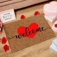 thumbnail image 1 of PEONAVET Valentine Bathroom Rug, Red Heart Bath Mat Non-Slip Absorbent Washable Bath Rug for Home Decor, 1 of 7