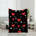 thumbnail image 1 of PEONAVET Valentines Throw Blanket,Soft Flannel Lightweight Throw Blanket for Couch Sofa All Seasons Cozy Warm Blankets for Kids Adults Use On Sofa Couch Bed Office, 1 of 9