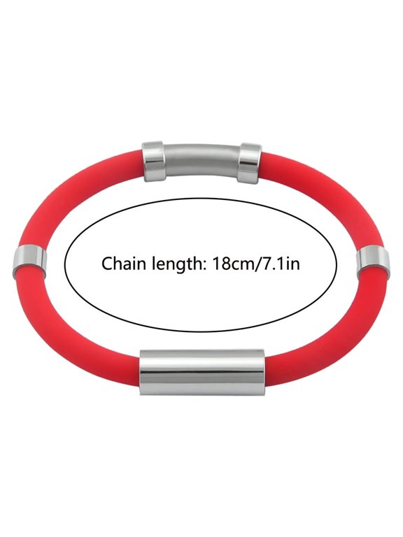 Vertigo Bracelet Anti-static Bracelet Negative Ion Silica Gel Metal Balance Energy Sports Bracelet Christmas Gifts